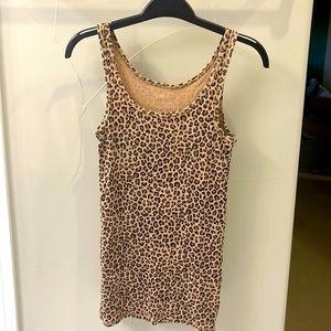 Cheetah tank top, cotton size small
